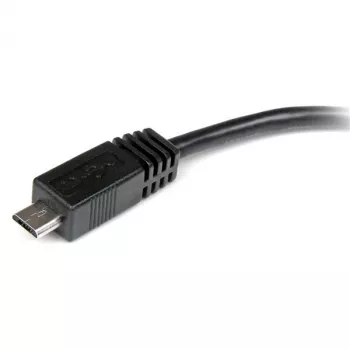 StarTech.com 6in Micro USB to Mini USB adapterkaabel M/F, 0,15 m, Mini-USB B, Micro-USB A, Isane/Emane, Must