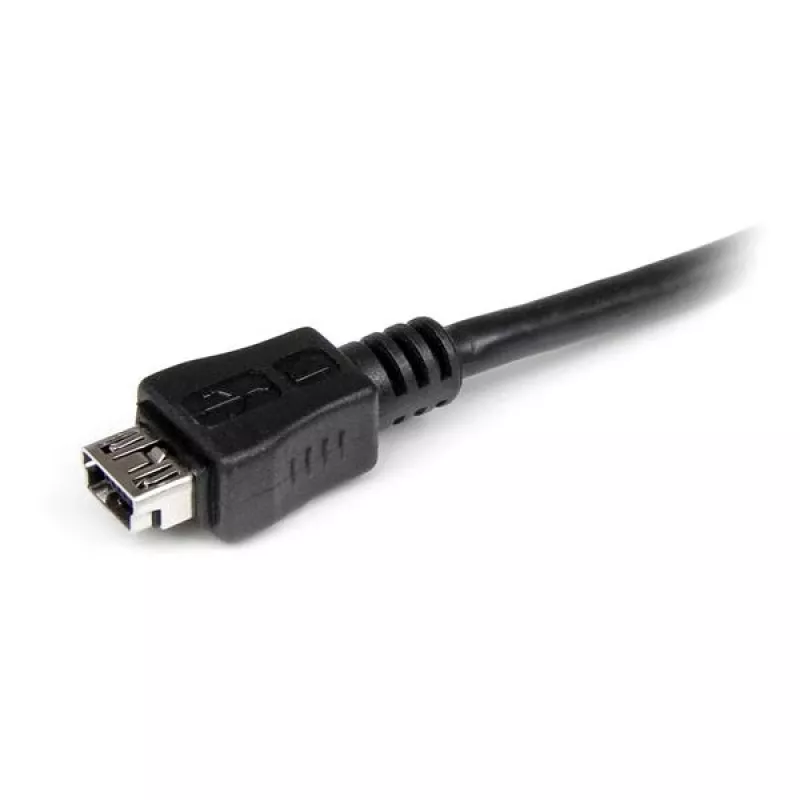 StarTech.com 6in Micro USB to Mini USB adapterkaabel M/F, 0,15 m, Mini-USB B, Micro-USB A, Isane/Emane, Must
