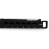StarTech.com 24-pordine 0,5U Cat5e patch-paneel – RJ45 Ethernet riiulisse paigaldatav Cat 5e 110 patch-paneel