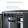 StarTech.com 2U serveririiuli riiul – universaalne 19-tollise võrguseadmete riiuli ja kapi konsoolriiul – vastupidav teras – kandevõime 23 kg – 22-tolline sügav alus, must