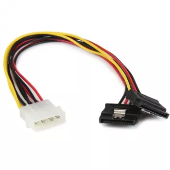 StarTech.com 12in LP4 kuni 2x lukustuv SATA toite Y-kaabli jaotur - 4 Pin LP4 kuni Dual SATA
