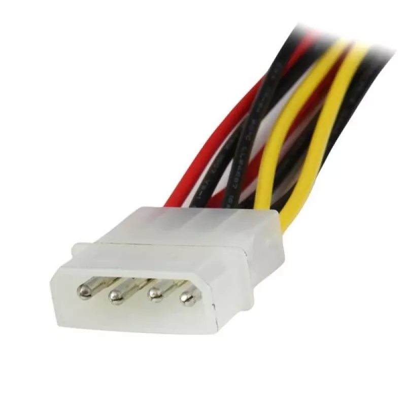 StarTech.com 12in LP4 kuni 2x lukustuv SATA toite Y-kaabli jaotur - 4 Pin LP4 kuni Dual SATA