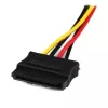 StarTech.com 12in LP4 kuni 2x lukustuv SATA toite Y-kaabli jaotur - 4 Pin LP4 kuni Dual SATA