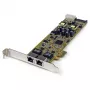StarTech.com kahe pordiga PCI Express Gigabit Ethernet PCIe võrgukaardi adapter – PoE/PSE