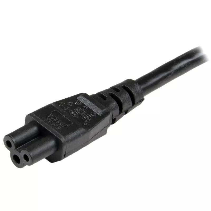 StarTech.com 2 m sülearvuti toitekaabel, EL-i Schuko C5-le, 2,5 A, 250 V, 18AWG, sülearvuti / sülearvuti varutoitekaabel, toiteadapteri kaabel, sülearvuti laadimiskaabel, ristikulehe/hiirekõrva toitekaabel