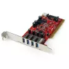 StarTech.com 4-pordiline PCI USB 3.0 adapterkaart SATA/SP4 toitega
