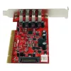 StarTech.com 4-pordiline PCI USB 3.0 adapterkaart SATA/SP4 toitega