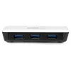 StarTech.com USB 3.0 Gigabit Etherneti NIC võrguadapter 3-pordilise jaoturiga – valge