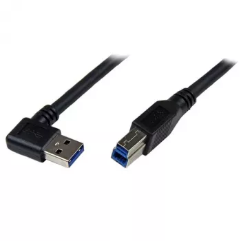 StarTech.com 1 m must SuperSpeed USB 3.0 kaabel – täisnurkne A-pistik isase B-pistikuga – m/m