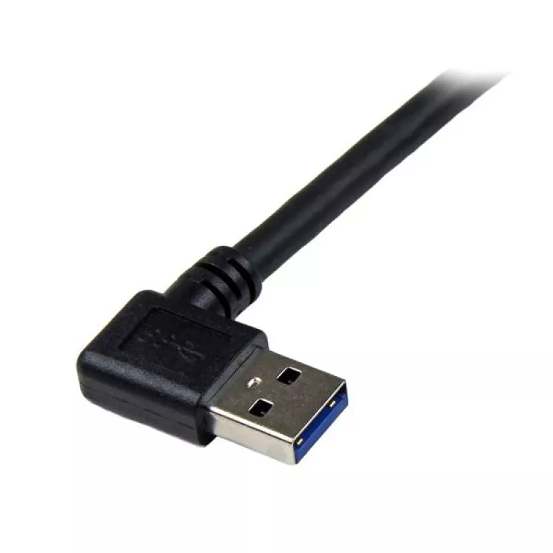 StarTech.com 1 m must SuperSpeed USB 3.0 kaabel – täisnurkne A-pistik isase B-pistikuga – m/m