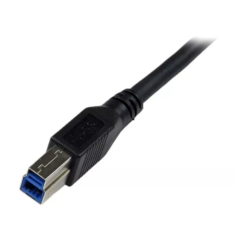 StarTech.com 1 m must SuperSpeed USB 3.0 kaabel – täisnurkne A-pistik isase B-pistikuga – m/m