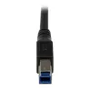 StarTech.com 1 m must SuperSpeed USB 3.0 kaabel – täisnurkne A-pistik isase B-pistikuga – m/m