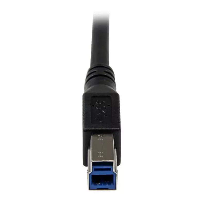 StarTech.com 1 m must SuperSpeed USB 3.0 kaabel – täisnurkne A-pistik isase B-pistikuga – m/m