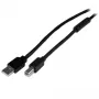 StarTech.com 20 m aktiivne USB 2.0 A-B kaabel, pikk USB-kaabel, USB-printerikaabel, 1x USB A (isas), 1x USB B (isas), must