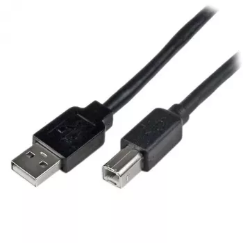 StarTech.com 20 m aktiivne USB 2.0 A-B kaabel, pikk USB-kaabel, USB-printerikaabel, 1x USB A (isas), 1x USB B (isas), must