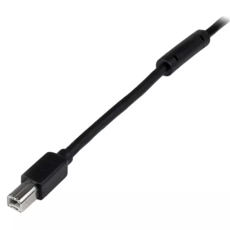 StarTech.com 20 m aktiivne USB 2.0 A-B kaabel, pikk USB-kaabel, USB-printerikaabel, 1x USB A (isas), 1x USB B (isas), must