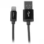 StarTech.com 1 m (3 jalga) USB-Lightningi kaabel – iPhone’i / iPadi / iPodi laadimiskaabel – kiirlaadimisega Lightning–USB-kaabel – Apple MFi sertifitseeritud – must