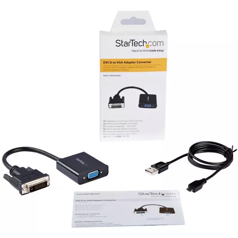 StarTech.com DVI-D–VGA aktiivmuundurkaabel – 1080p