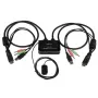 StarTech.com 2-pordiline USB HDMI kaabel-KVM-lüliti heli ja kauglülitusega – USB-toitega
