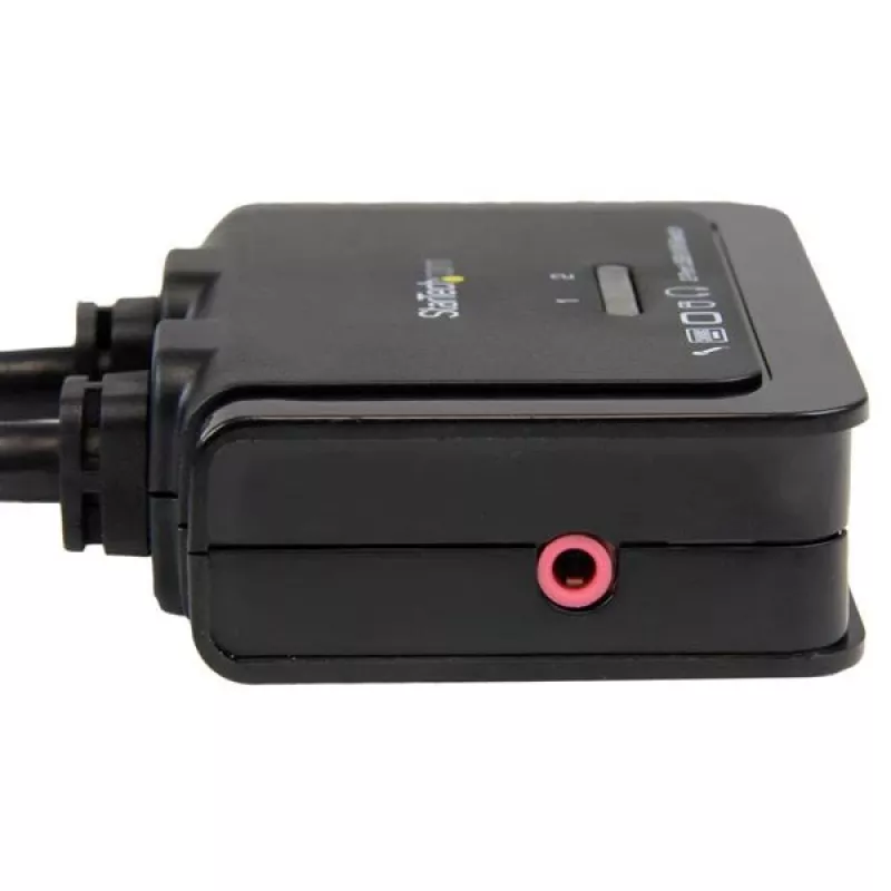StarTech.com 2-pordiline USB HDMI kaabel-KVM-lüliti heli ja kauglülitusega – USB-toitega