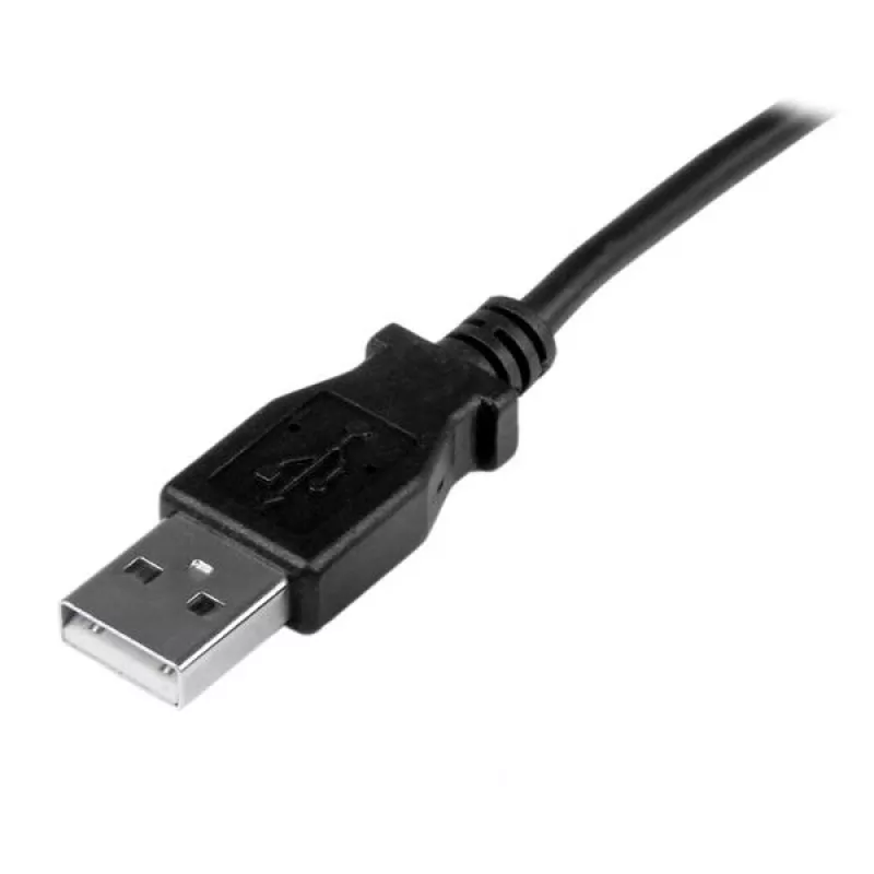 StarTech.com 1m Mini USB kaabel - A kuni ülesnurga Mini B, 1 m, USB A, Mini-USB B, USB 2.0, Isane/Isane, Must
