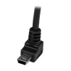 StarTech.com 1m Mini USB kaabel - A kuni ülesnurga Mini B, 1 m, USB A, Mini-USB B, USB 2.0, Isane/Isane, Must