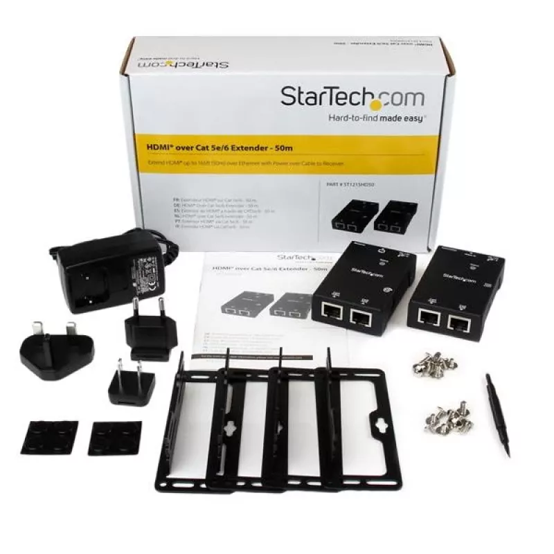 StarTech.com HDMI üle CAT5e/CAT6 pikendaja koos kaablitoitega — 50 m (165 jalga)