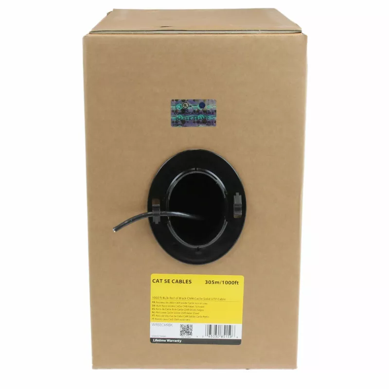 StarTech.com Bulk Cat 5e Ethernet kaabel - 1000 ft. (304,8m) - Solid - CMR-Rated - Must - TAA Compliant