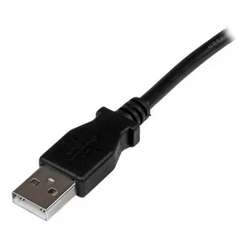 StarTech.com 1m USB 2.0 A to Right Angle B kaabel - M/M, 1 m, USB A, USB B, USB 2.0, Male/Male, Must