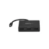 StarTech.com 3-pordiline mitme monitori adapter – Mini DisplayPortist DisplayPortiks MST-jaotur, kaks 4K 30 Hz ja üks 1080p – videopoolitaja laiendatud töölauarežiimile ainult Windowsis – mDP 1.2 kuni 3x DP