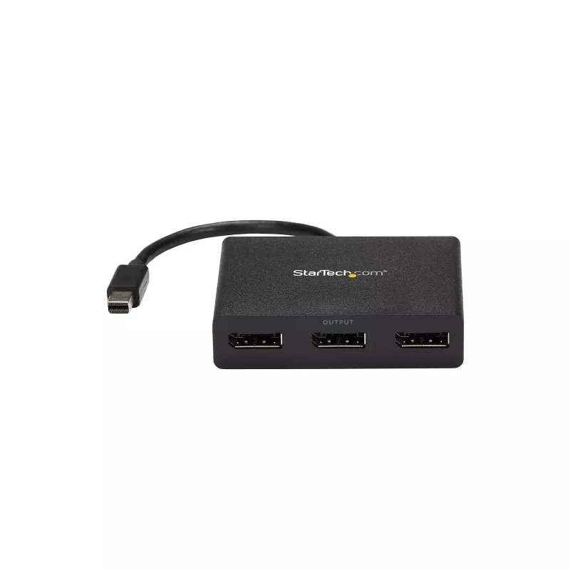 StarTech.com 3-pordiline mitme monitori adapter – Mini DisplayPortist DisplayPortiks MST-jaotur, kaks 4K 30 Hz ja üks 1080p – videopoolitaja laiendatud töölauarežiimile ainult Windowsis – mDP 1.2 kuni 3x DP
