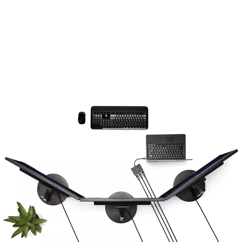 StarTech.com 3-pordiline mitme monitori adapter – Mini DisplayPortist DisplayPortiks MST-jaotur, kaks 4K 30 Hz ja üks 1080p – videopoolitaja laiendatud töölauarežiimile ainult Windowsis – mDP 1.2 kuni 3x DP