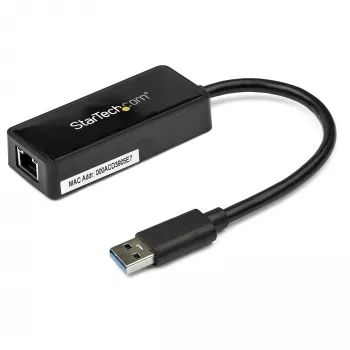 StarTech.com USB 3.0 Gigabit Etherneti adapter NIC USB-pordiga – must