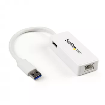 StarTech.com USB 3.0 Gigabit Ethernet adapter võrguliidese kaart USB-pordiga - valge