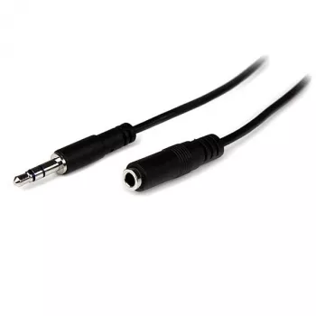 StarTech.com 2 m õhuke 3,5 mm stereo pikendushelikaabel - isane/emane