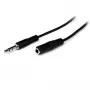 StarTech.com 2 m õhuke 3,5 mm stereo pikendushelikaabel - isane/emane
