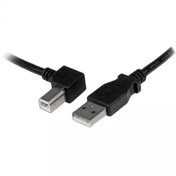 StarTech.com 2m USB 2.0 A vasaknurga B-kaabel - M/M, 2 m, USB A, USB B, USB 2.0, Isane/Isane, Must