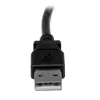 StarTech.com 2m USB 2.0 A vasaknurga B-kaabel - M/M, 2 m, USB A, USB B, USB 2.0, Isane/Isane, Must