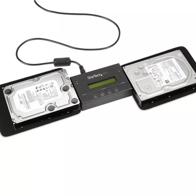 StarTech.com 1:1 eraldiseisev kõvaketta dubleerija ja kustutaja, SATA HDD/SSD ketta kloonija ja kustutaja, LCD-ekraan, TAA nõuetele vastav, OS-sõltumatu