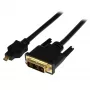 StarTech.com 6 jala (2 m) Micro-HDMI-DVI-kaabel – Micro-HDMI-DVI-adapterkaabel – Micro-HDMI Type-D seade DVI-D Single Link monitori/kuvari/projektori video muundurjuhe – vastupidav