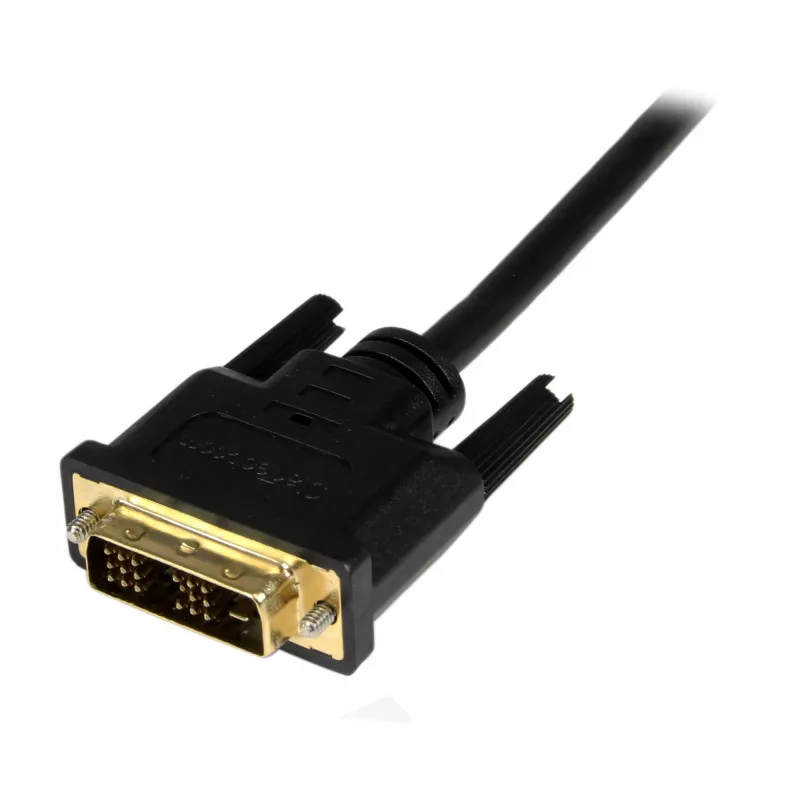 StarTech.com 6 jala (2 m) Micro-HDMI-DVI-kaabel – Micro-HDMI-DVI-adapterkaabel – Micro-HDMI Type-D seade DVI-D Single Link monitori/kuvari/projektori video muundurjuhe – vastupidav