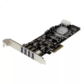 StarTech.com 4-pordiline PCI Express (PCIe) SuperSpeed USB 3.0 kaardiadapter kahe pühendatud 5 Gbps kanaliga – UASP – SATA / LP4 toide