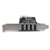 StarTech.com 4-pordiline PCI Express (PCIe) SuperSpeed USB 3.0 kaardiadapter kahe pühendatud 5 Gbps kanaliga – UASP – SATA / LP4 toide