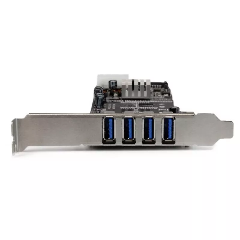 StarTech.com 4-pordiline PCI Express (PCIe) SuperSpeed USB 3.0 kaardiadapter kahe pühendatud 5 Gbps kanaliga – UASP – SATA / LP4 toide