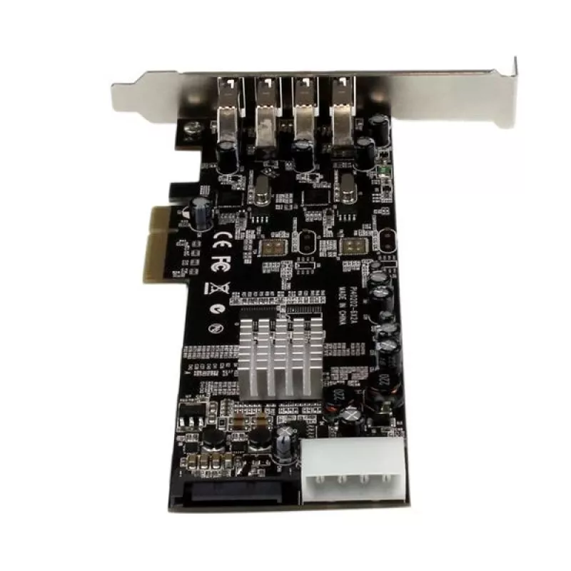 StarTech.com 4-pordiline PCI Express (PCIe) SuperSpeed USB 3.0 kaardiadapter kahe pühendatud 5 Gbps kanaliga – UASP – SATA / LP4 toide