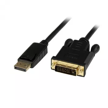StarTech.com 3 jalga (1 m) DisplayPort-DVI-kaabel – 1080p video – aktiivne DisplayPort-DVI-adapterkaabel – DisplayPort-DVI-D-kaablikonverter Single Link – DP 1.2 DVI-kuvarikaablile