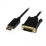 StarTech.com 3 jalga (1 m) DisplayPort-DVI-kaabel – 1080p video – aktiivne DisplayPort-DVI-adapterkaabel – DisplayPort-DVI-D-kaablikonverter Single Link – DP 1.2 DVI-kuvarikaablile