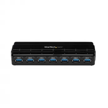 StarTech.com 7-pordiline USB 3.0 jaotur - Lauaarvutile~7-pordiline USB 3.0 jaotur (5 Gbit/s) - Lauaarvutile