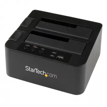 StarTech.com kahe pesaga kõvaketta duplikaator, eraldiseisev USB 3.0 (5 Gbps) / eSATA 2.5/3.5-tolliste SATA III HDD/SSD kloonija/koppija, kõvaketta dokkimisjaam, kõvaketta kloonija