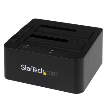 StarTech.com kahe pesaga USB 3.0 / eSATA–SATA kõvakettadokkimisjaam, USB-kõvakettadokk, väline 2,5/3,5-tolline SATA I/II/III SSD/HDD-dokkimisjaam, kõvaketta kiirvahetuspesad, pealtlaaditav